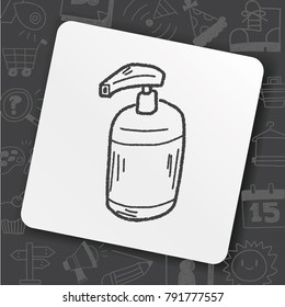 cleaner bottle doodle