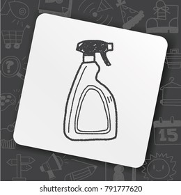 cleaner bottle doodle
