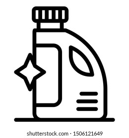 Cleaner bottle icon. Outline cleaner bottle vector icon for web design isolated on white background