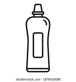 Cleaner bottle icon. Outline cleaner bottle vector icon for web design isolated on white background