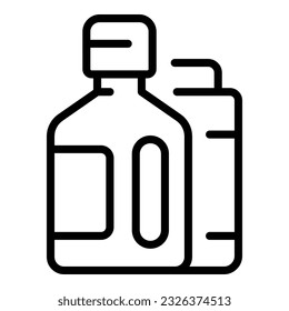 Cleaner bottle icon outline vector. Home service. Work cleanup