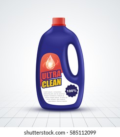 cleaner bottle vector illustration