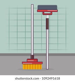 cleaner broom laundry service