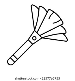 Cleaner broom Vector Icon which can easily modify or edit

