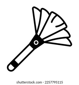 Cleaner broom  Vector Icon which can easily modify or edit

