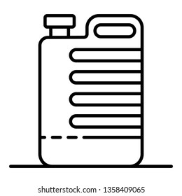 Cleaner canister icon. Outline cleaner canister vector icon for web design isolated on white background