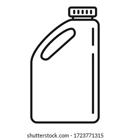 Icono del cartucho de limpieza. Icono vectorial del filtro de esquema para diseño web aislado en fondo blanco