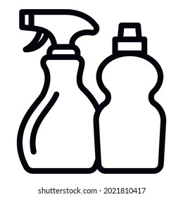 Cleaner equipment icon. Outline cleaner equipment vector icon for web design isolated on white background