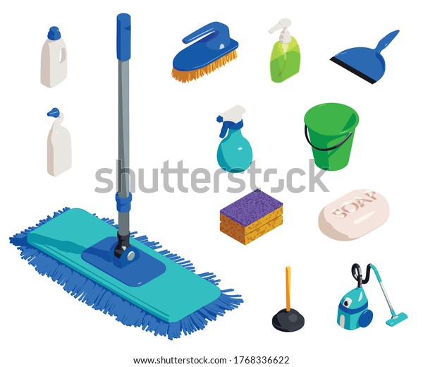 cleaner-equipment-icons-set-isometric-set-stock-vector-royalty-free