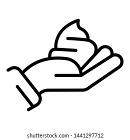 Cleaner foam icon. Outline cleaner foam vector icon for web design isolated on white background