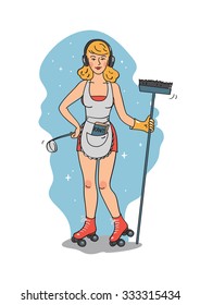 Cleaner girl
