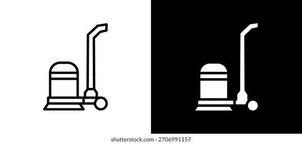 Cleaner Icon blackwhite Vector Illustration