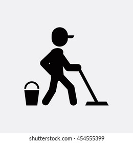 Cleaner icon illustration isolated vector sign symbol