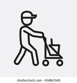 Cleaner icon illustration isolated vector sign symbol