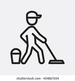 Cleaner icon illustration isolated vector sign symbol