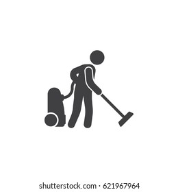 Cleaner icon illustration isolated vector sign symbol on the white background