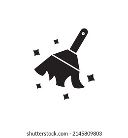 Cleaner icon. suitable for cleanliness symbol. glyph icon style. silhouette. simple design editable. Design template vector