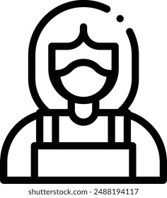 icono del limpiador. Diseño De Estilo Lineal Delgado Aislado Sobre Fondo Blanco