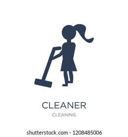 Cleaner icon. Trendy flat vector Cleaner icon on white background from Cleaning collection, vector illustration can be use for web and mobile, eps10