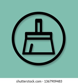 cleaner icon vector. Flat design icon style. for website, user interface, mobile app. eps 10