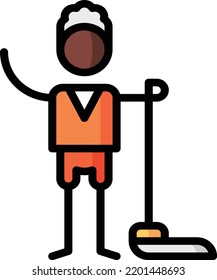 cleaner isolated design element stock illustration. Vector on a white background