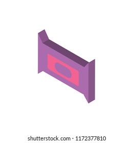 Cleaner isometric left top view 3D icon