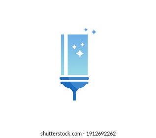 Cleaner logo vector cleaning icon 