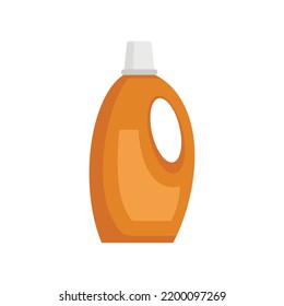 Cleaner plastic bottle icon. Flat illustration of cleaner plastic bottle vector icon isolated on white background