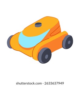 cleaner pool cleaning robot cartoon. maintenance efficiency, convenience innovation, suction filtration cleaner pool cleaning robot sign. isolated symbol vector illustration