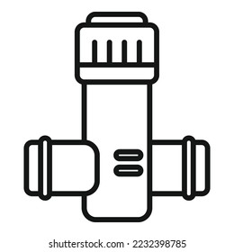 Vector de contorno de icono de grupo más limpio. Mantenimiento de limpieza. Servicio de reparación