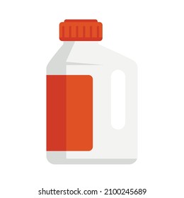 Cleaner protect bottle icon. Flat illustration of cleaner protect bottle vector icon isolated on white background