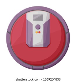 Cleaner of robot vector icon.Cartoon vector icon isolated on white background cleaner of robot .