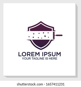 cleaner security logo template design vector