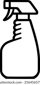 Cleaner spray bottle vector icon. filled flat sign for mobile concept sign, symbol, vector, art