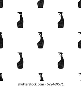 Cleaner spray icon in black style isolated on white background. Cleaning symbol stock vector illustration.