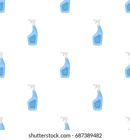 Cleaner spray icon in cartoon style isolated on white background. Cleaning symbol stock vector illustration.