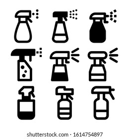 cleaner spray icon isolated sign symbol vector illustration - Collection of high quality black style vector icons
