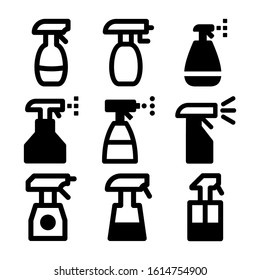 cleaner spray icon isolated sign symbol vector illustration - Collection of high quality black style vector icons

