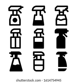 cleaner spray icon isolated sign symbol vector illustration - Collection of high quality black style vector icons
