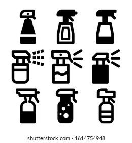 cleaner spray icon isolated sign symbol vector illustration - Collection of high quality black style vector icons
