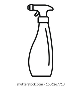 Cleaner spray icon. Outline cleaner spray vector icon for web design isolated on white background