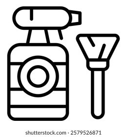 Cleaner spray icon. Outline Cleaner spray vector icon for web design isolated on white background