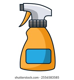 Cleaner spray on white background