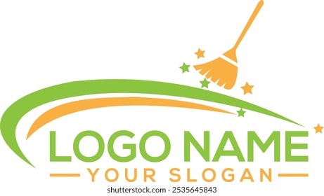 Cleaner squad cleaning service for commercial and  logo icon Design