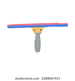 cleaner squeegee glass cartoon. water tool, home washer cleaner squeegee glass sign. isolated symbol vector illustration