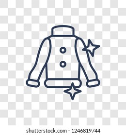 Cleaner Uniform icon. Trendy linear Cleaner Uniform logo concept on transparent background from cleaning collection