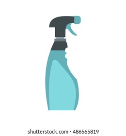 Cleaner for windows icon in flat style isolated on white background. Cleaning symbol vector illustration