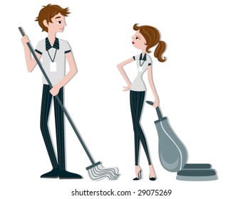 Cleaners - Vector