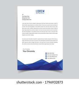 Clean,fresh and simple letterhead deign template.eps 10