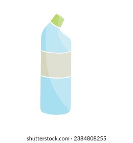cleaning agent bottle color vector illustration 
